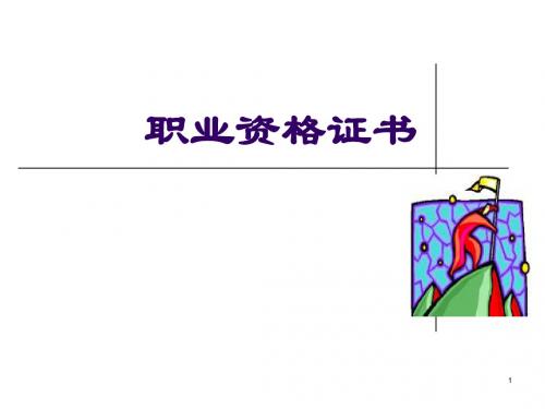 财务管理专业职业资格证书页PPT文档