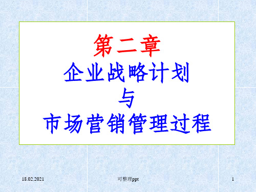 企业战略计划与市场营