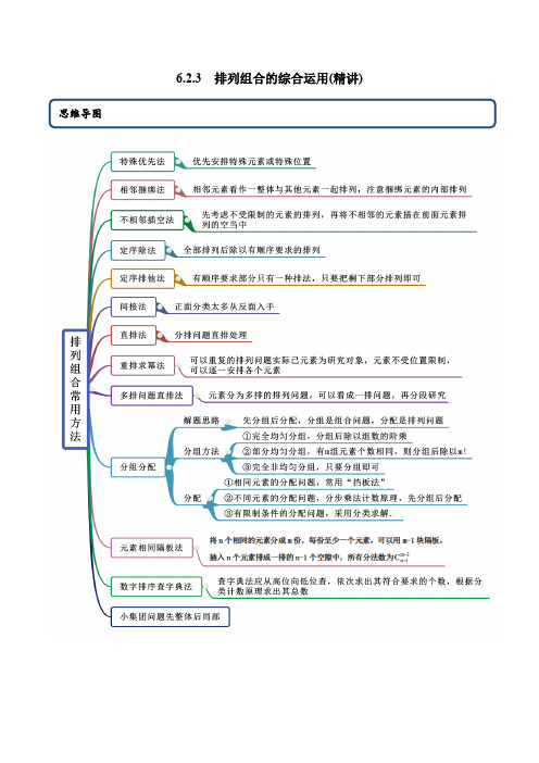 6.2.3 排列组合的综合运用