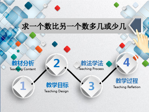 《求一个数比另一个数多几或少几》说课课件