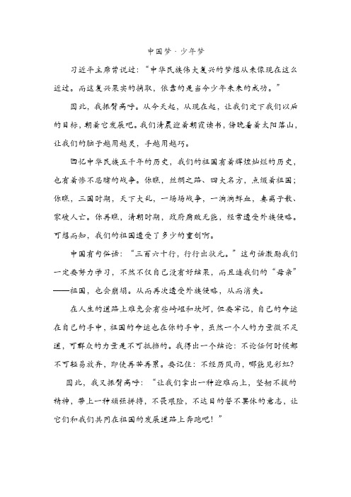 中国梦·少年梦