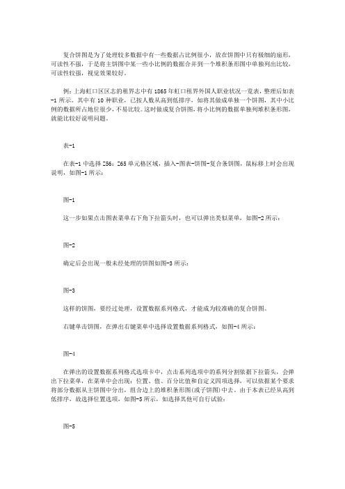 EXCEL复合饼图使用教程