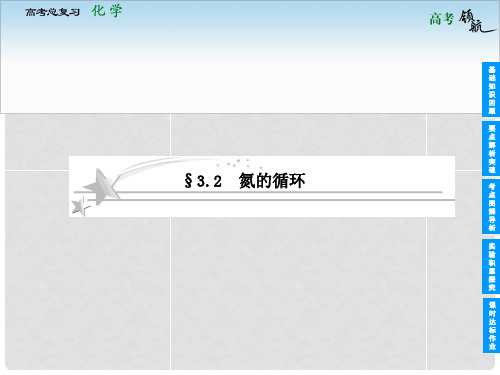 高考化学总复习 3.2 氮的循环课件 鲁科版必修1