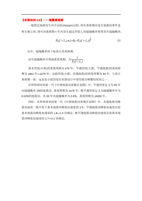 地震重现期