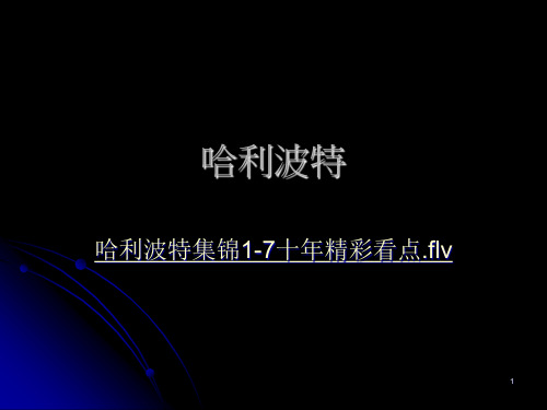 哈利波特拓展阅读PPT课件