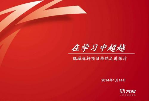 (定稿)学习绿城及标杆项持销分享201401014
