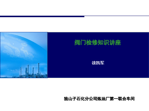 推荐-阀门检修知识讲座 精品