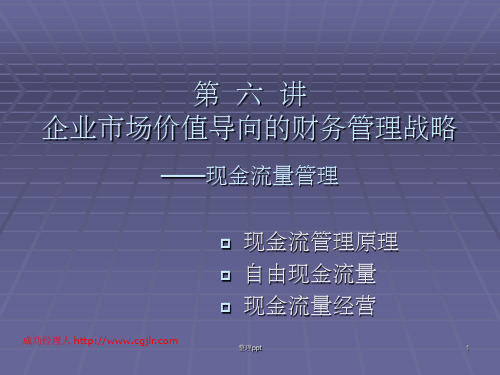 《现金流量管理》PPT课件