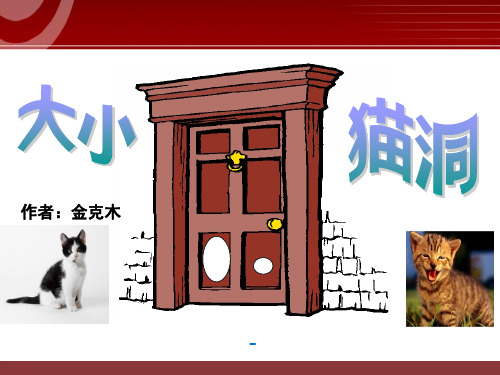 语文版语文九上第11课《大小猫洞》ppt-课件