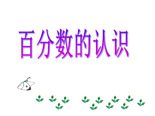 六年级上册数学课件-6.2 百分数的认识丨苏教版 (共17张PPT)