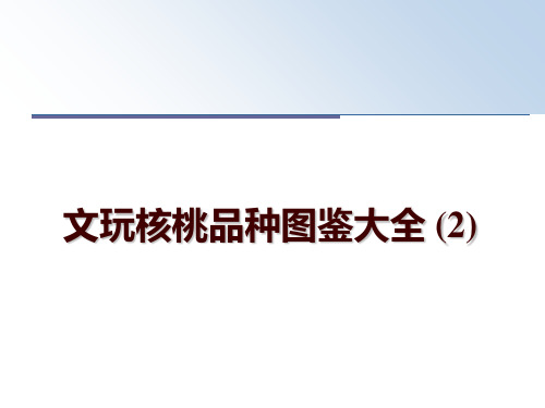 最新文玩核桃品种图鉴大全 (2)