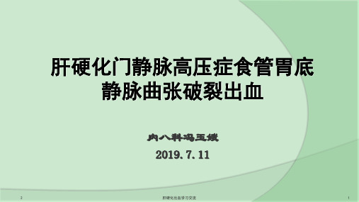 肝硬化出血PPT课件