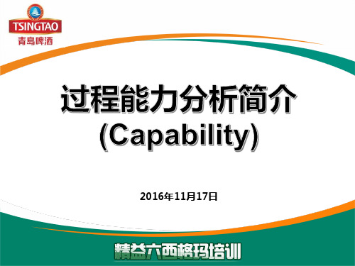 过程能力分析