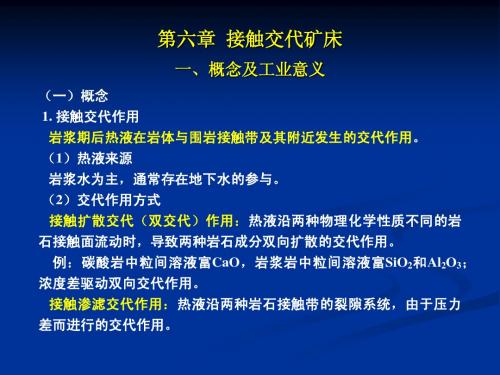 矿床(6)接触交代矿床
