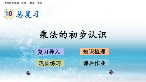 青岛版(五年制)小学数学一年级下册10.4 乘法的初步认识