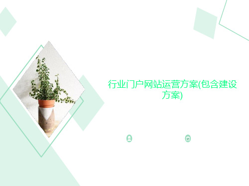 行业门户网站运营方案(包含建设方案)