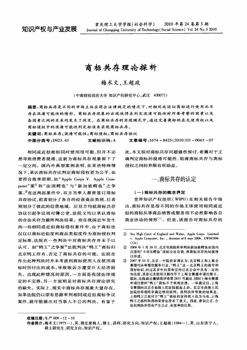 商标共存理论探析