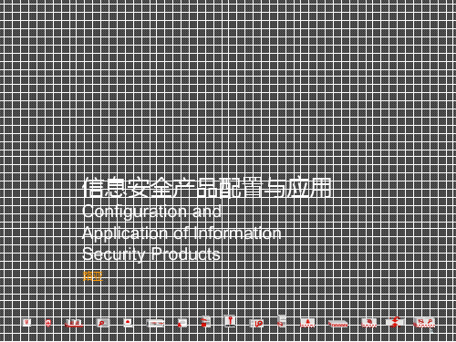 信息安全产品配置与应用ppt课件