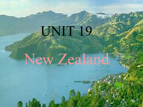 Unit19 new zealand (图片素材)课件