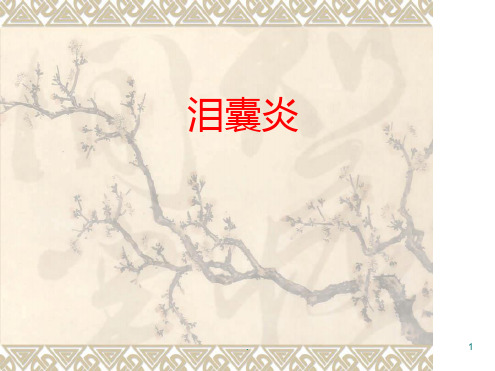 泪囊炎ppt课件