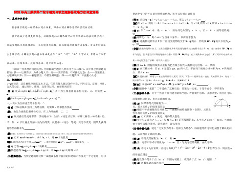 2021-2022年高三数学第二轮专题复习填空题解答策略方法课堂资料