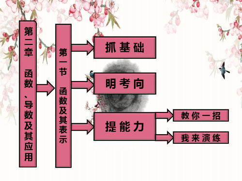 第二章  第一节 函数及其表示