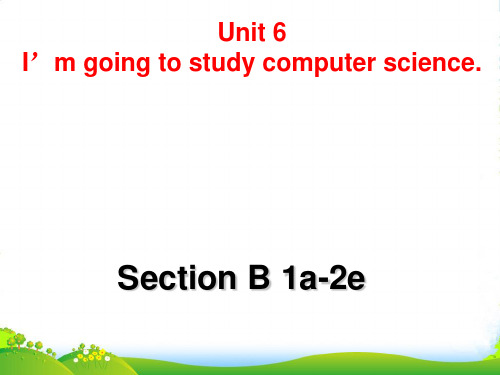 人教版新目标初中英语八年级上Unit6 教学课件 Section B 1a2e(共45张PPT)