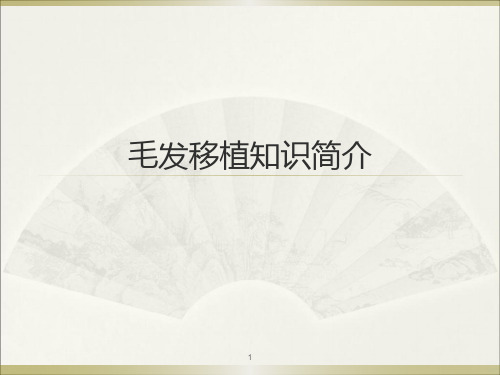 毛发知识PPT课件