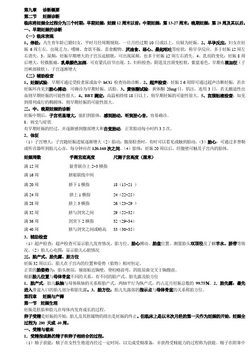 妊娠诊断及妊娠生理