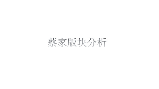 蔡家板块分析ppt课件