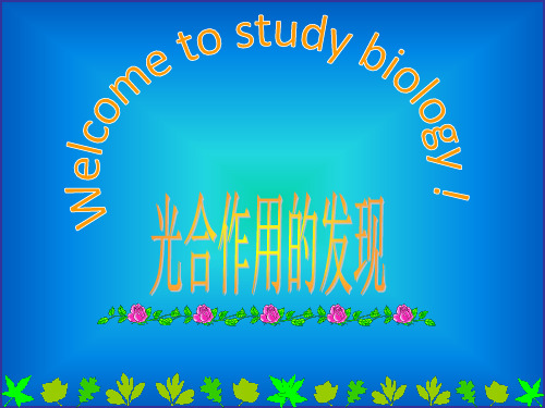 北师大版生物七上第五章第一节光合作用课件