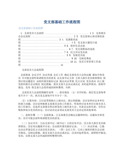 党支部基础工作流程图 