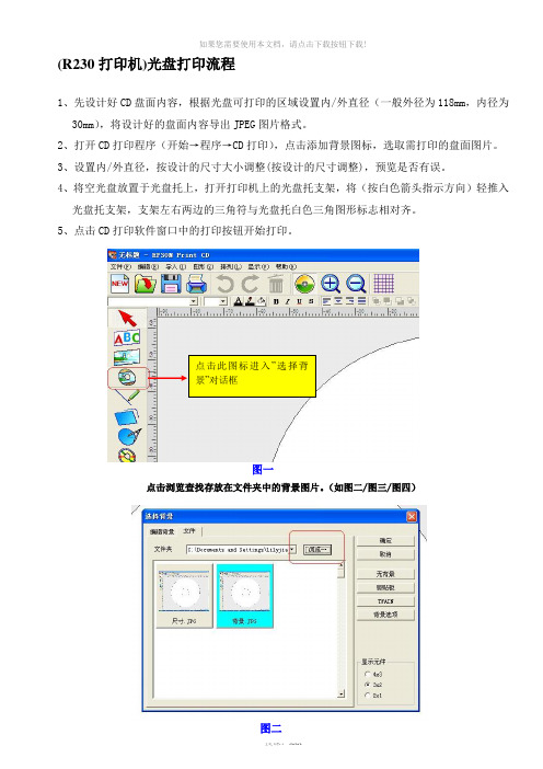 (R230打印机)光盘打印流程