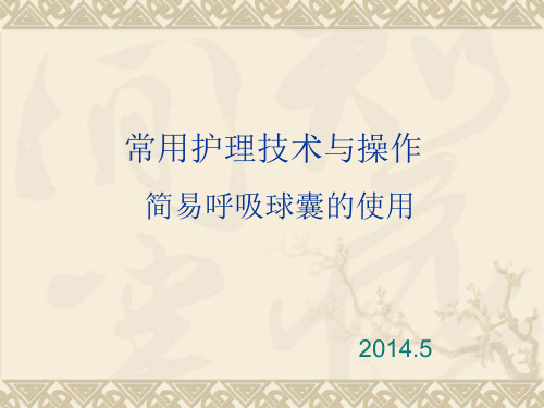 简易呼吸球囊