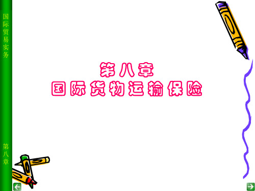 第八章国际贸易运输保险