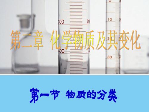 吉林省长春市第五中学人教版高中化学必修一2.1《物质的分类》课件2