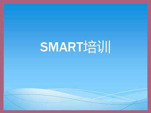 《SMART培训》ppt课件