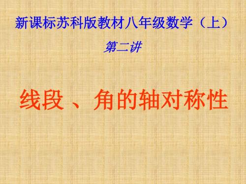 线段角的对称性学习教材PPT课件
