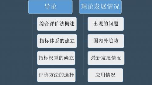 PPT综合评价法导论