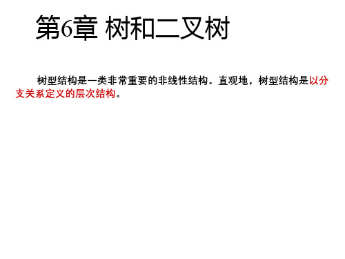 第6章树和二叉树好精品PPT课件