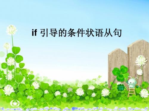 if 引导的条件状语从句6.27