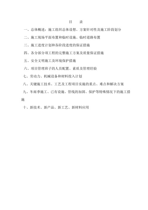 某商务写字楼及地下人防工程深基坑支护项目施工组织设计