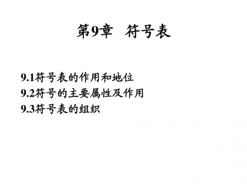东北大学秦皇岛分校编译原理课件 第二章第九章