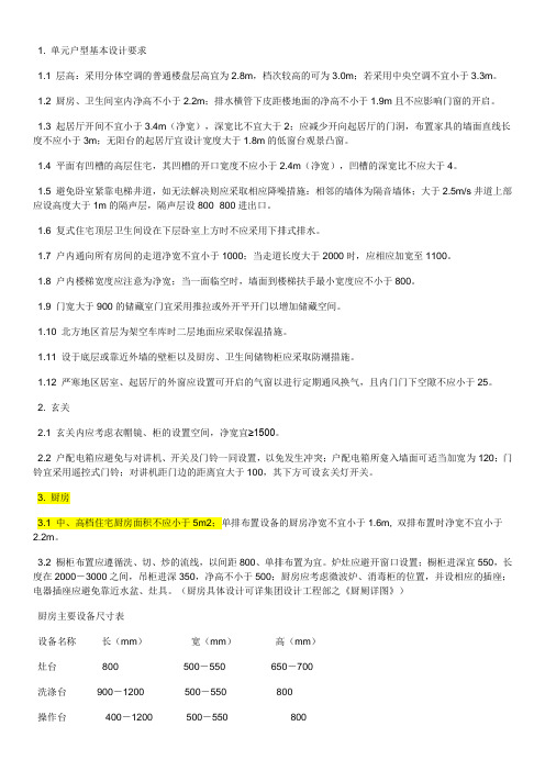 万科设计要求