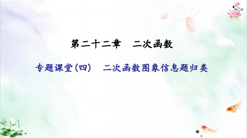 专题课堂-四 二次函数图象信息题归类