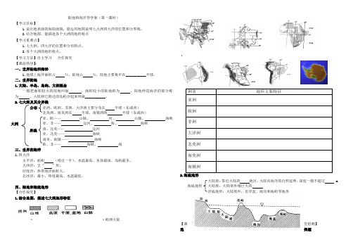 6高二世界陆地和海洋导学案