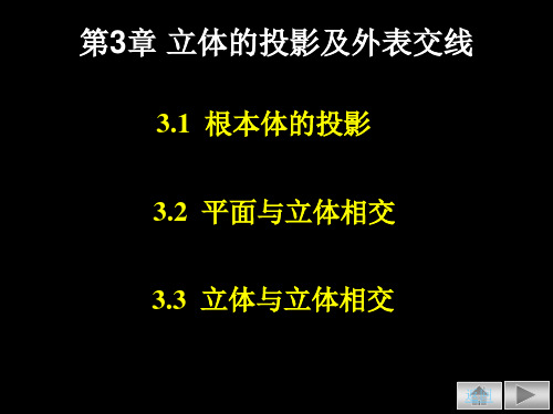 工程制图第三章立体