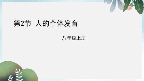 八年级生物上册7.21.2人的个体发育课件新版苏科版