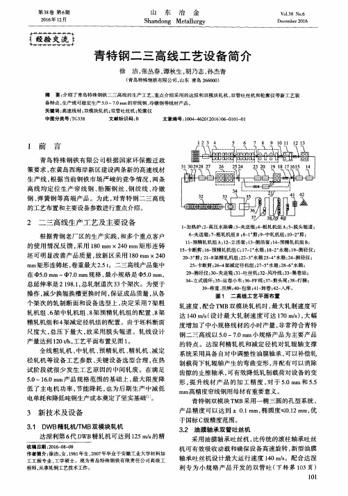 青特钢二三高线工艺设备简介
