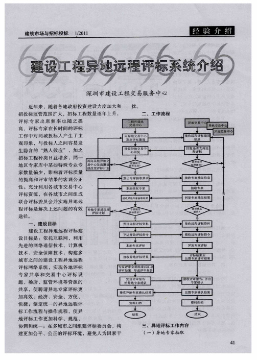 建设工程异地远程评标系统介绍
